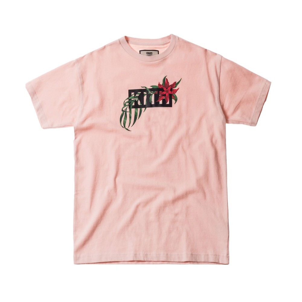 Kith In Bloom Classic Logo Tee Pink